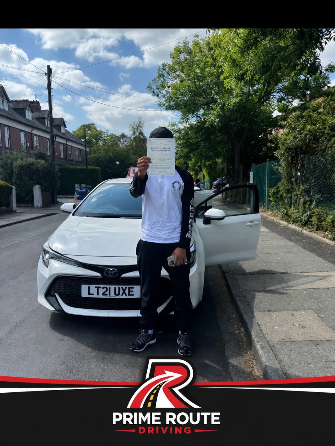 Prime Route learner with their practical driving test pass certificate 4