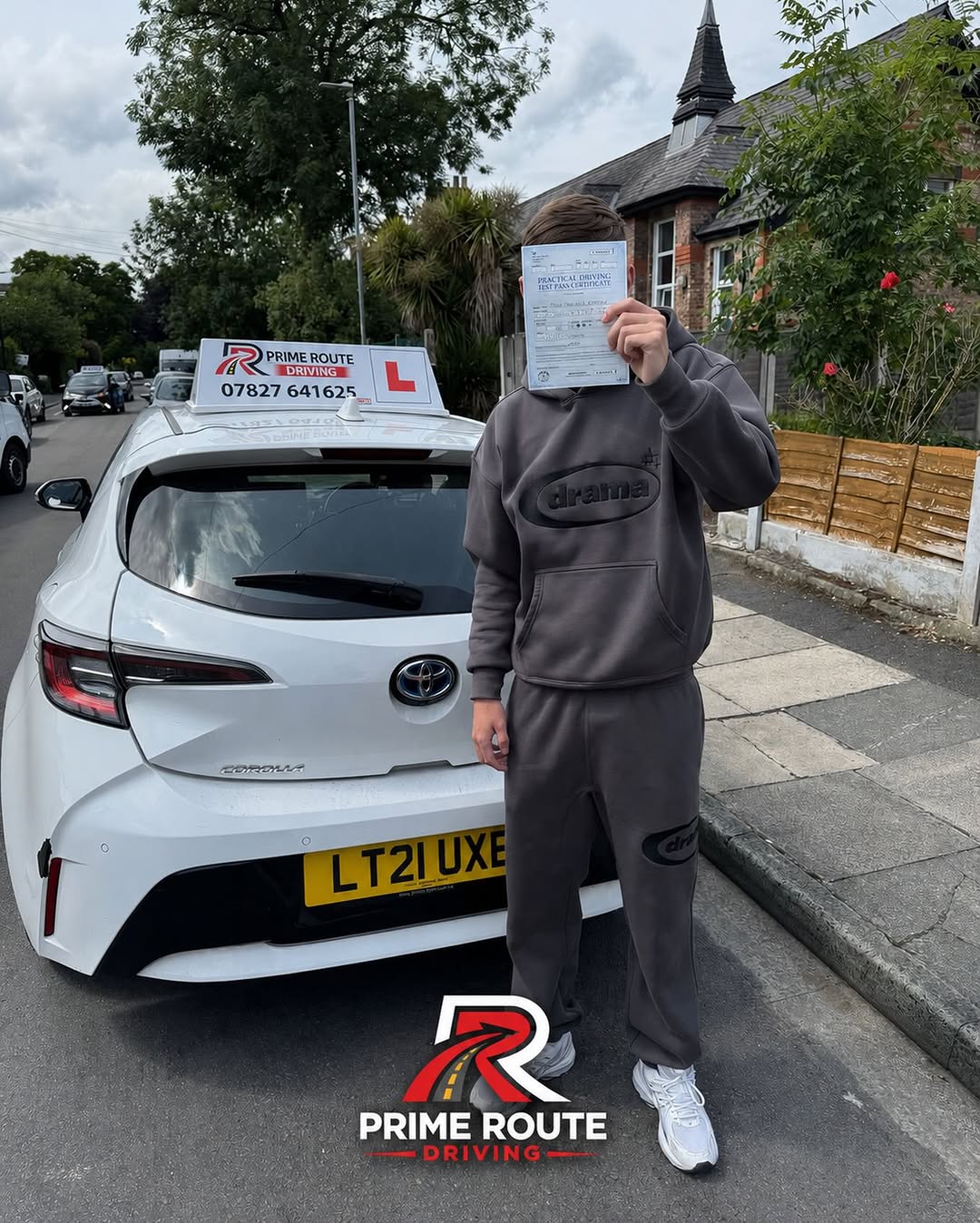 Prime Route learner with their practical driving test pass certificate 5