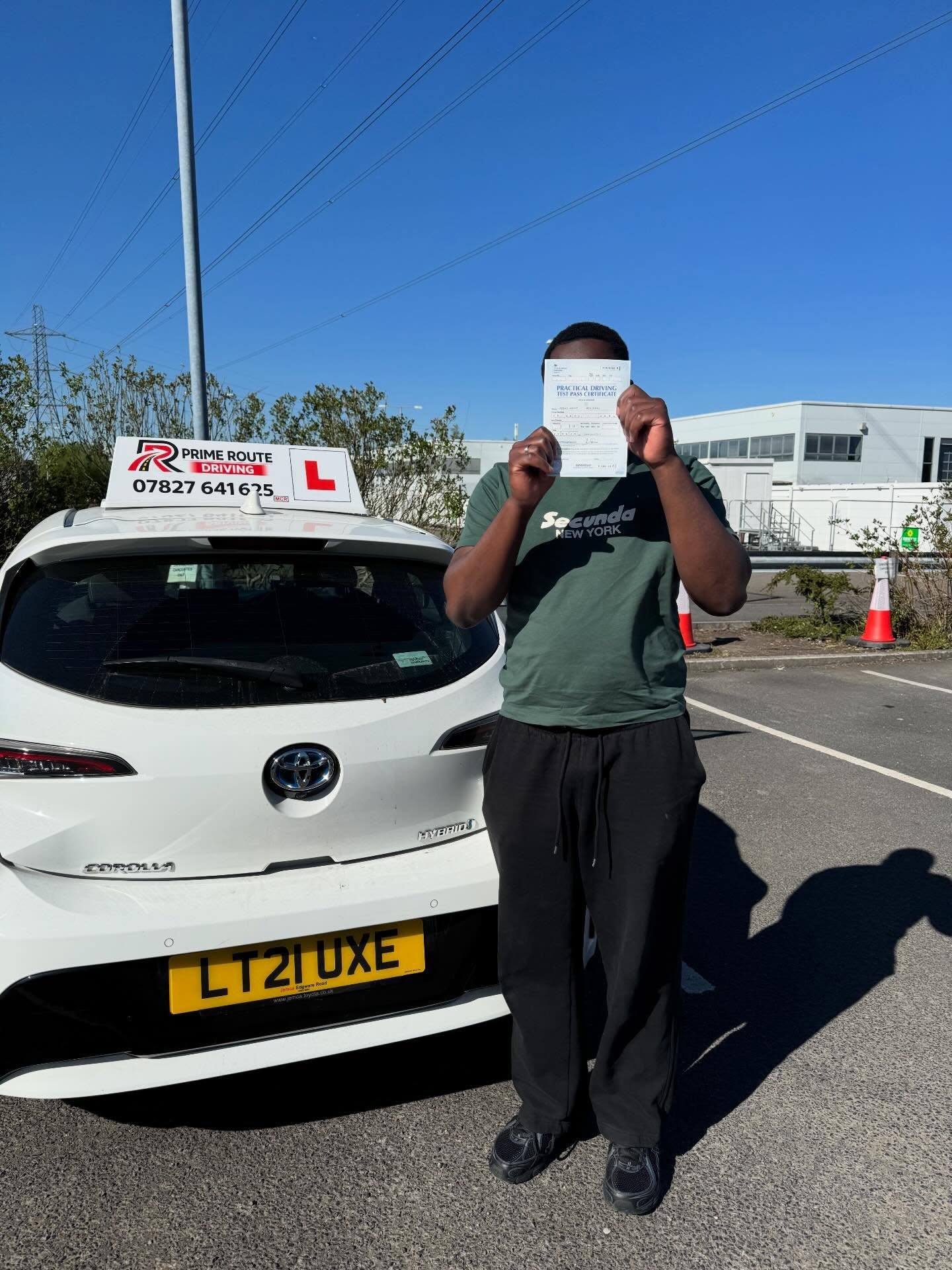 Prime Route learner with their practical driving test pass certificate 4