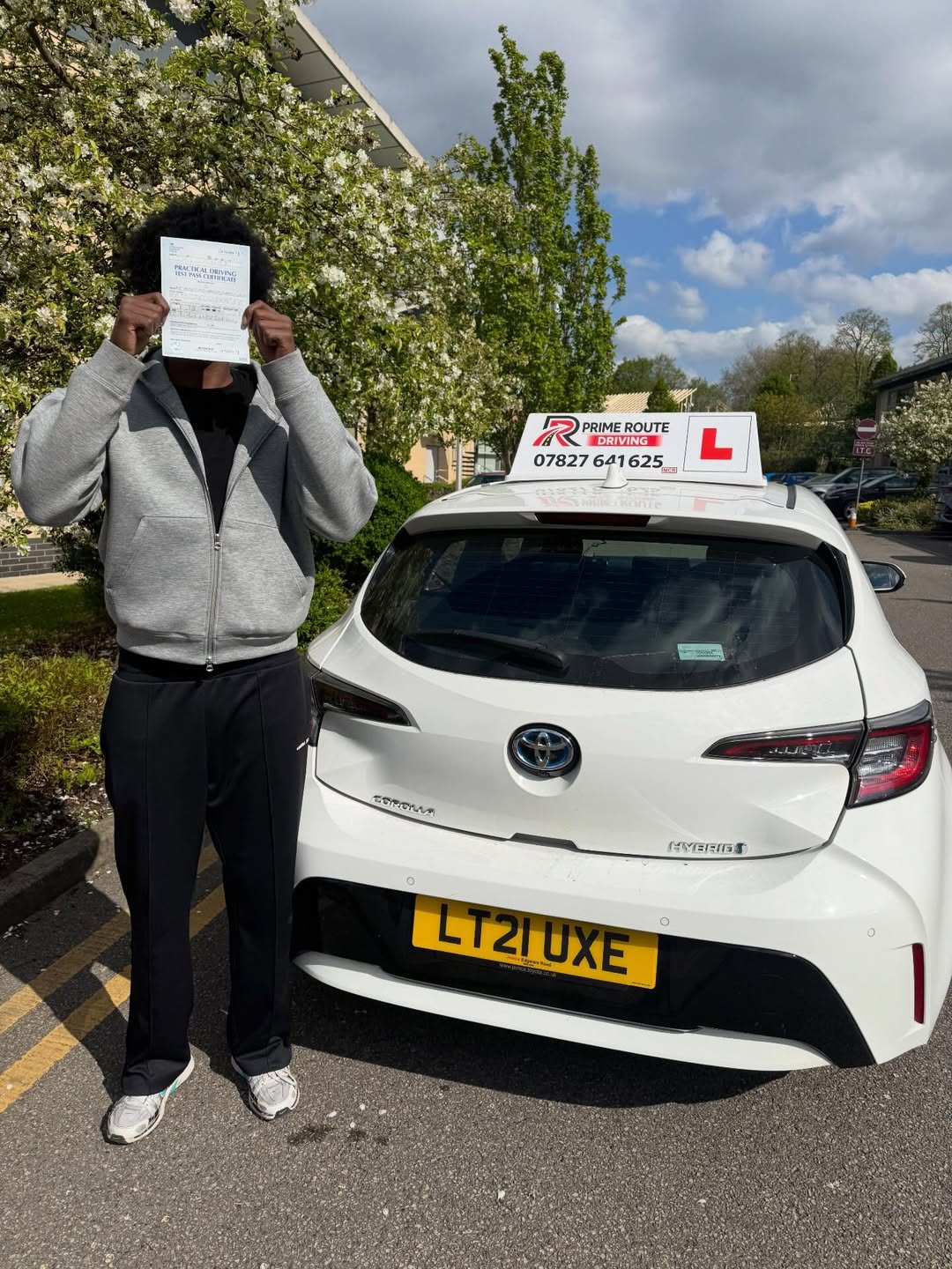 Prime Route learner with their practical driving test pass certificate 5