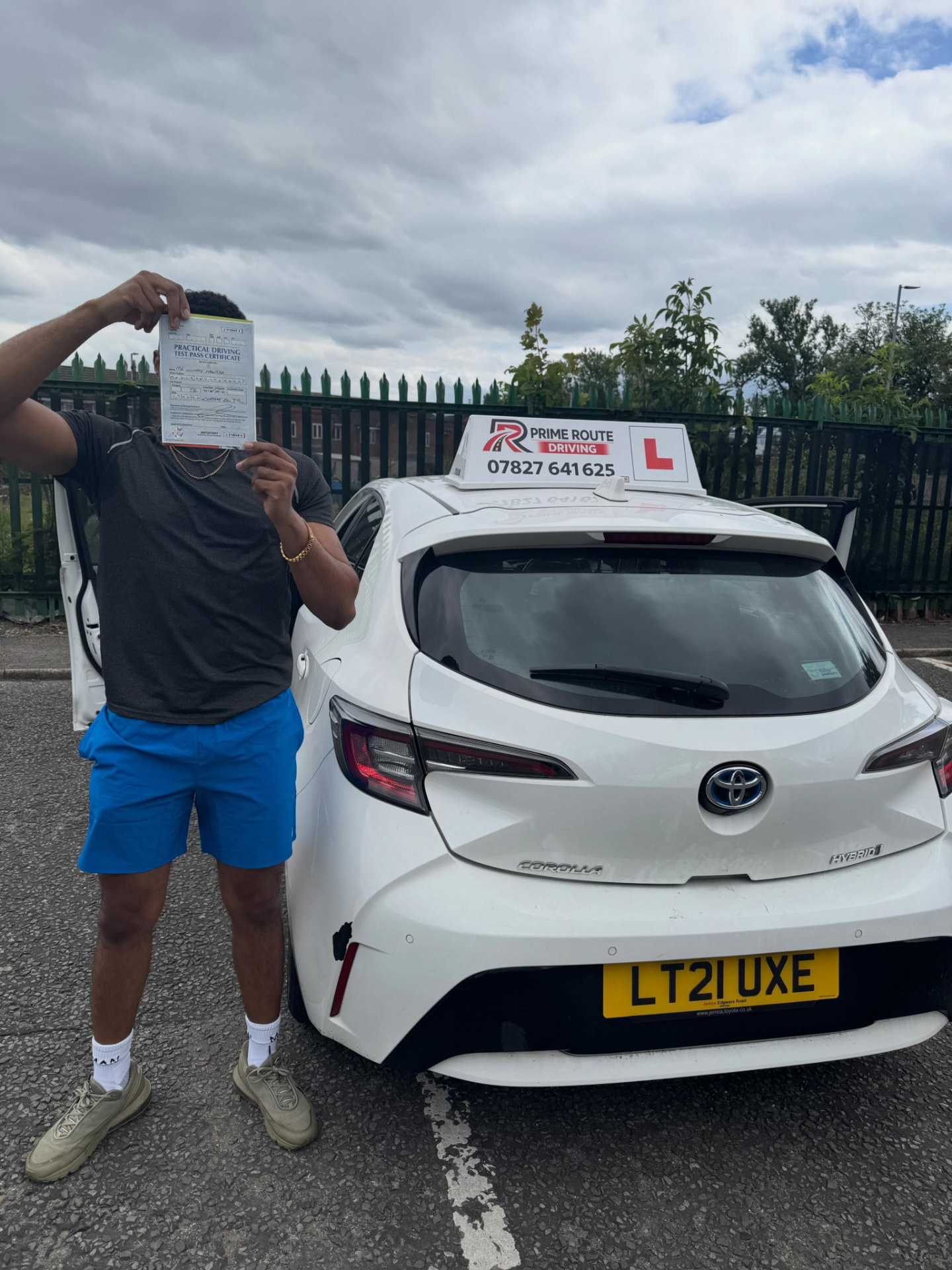 Prime Route learner with their practical driving test pass certificate 6